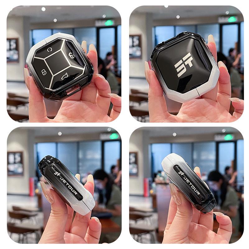 Jetour Traveler Key Case: Compatible with 24 Models, Gradient Shanhai T2 PRO Metal Shell