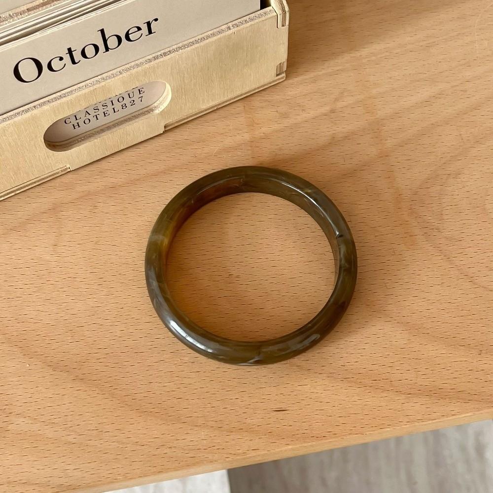 Colorful Fine Bangles Smooth Round Lady's Bracelet New Resin Bracelets Gifts