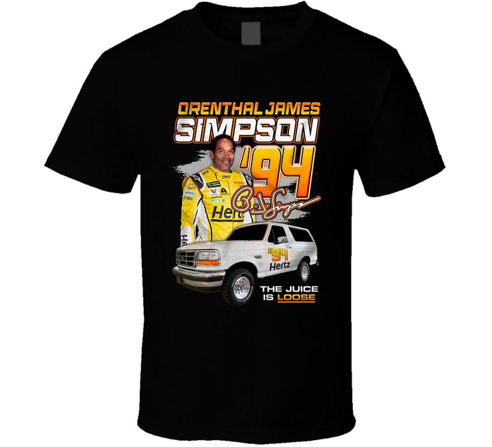 Boy's Casual Cotton Crew Neck T-shirt O.j. Simpson The Juice Is Loose Racing Inspired T Shirt,Unisex,gift,Top
