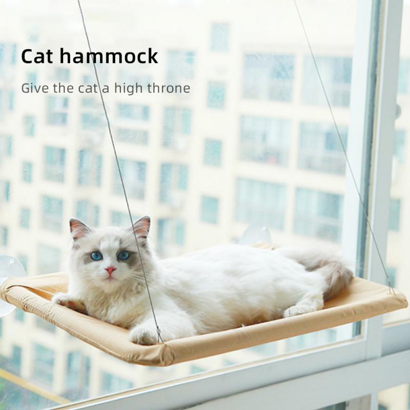 Cute Pet Hanging Beds Bearing 20kg Cat Sunny Window Seat Mount Pet Cat Hammock Comfortable Cat Pet Bed Shelf Seat Beds