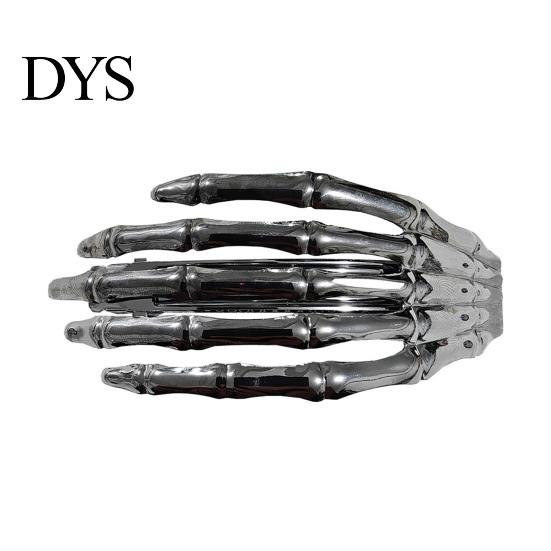 Skull Headpiece for Women Skeleton Hands Hair Clips, Gothic Metal Side Clip Women, Spooky Decorations Halloween Horror Accessories, Punk Rock