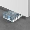 Door Stopper Wall Protector Clear Silicone Heavy Duty Non-slip Anti-collision Carpet Hardwood Tile Stone Concrete Wedge Doorstop Door Bottom