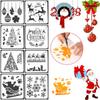 Decorative Stamp Wall Painting Christmas Hollow Stencils Embossing Scrapbooking Flower Template