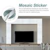 Mosaic Glass Tiles Self-Adhesive Glass Mosaic Glass Tiles Home Decors Sliver Mirrors Mosaic Glass Tiles Sheets Diy Crafts