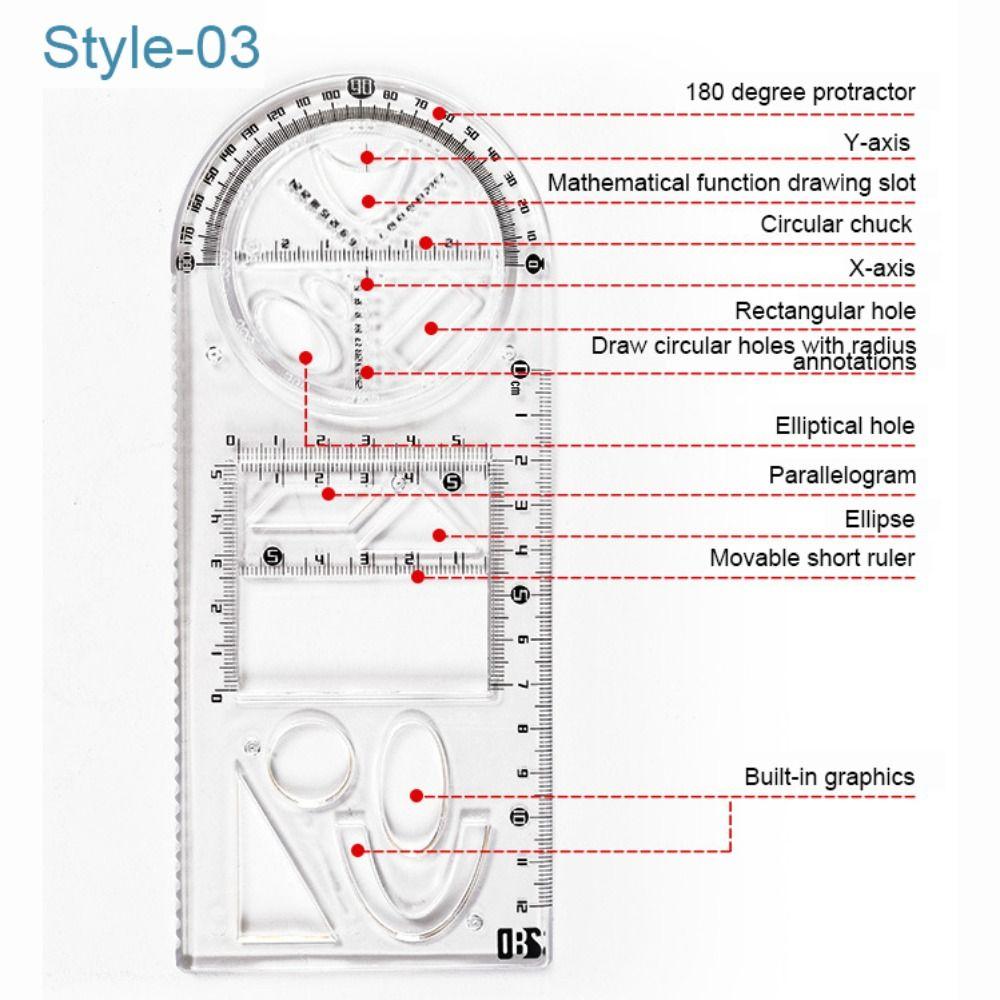 Students Geometric Drawing Learning Measuring Tool Ruler Mathematics Function Ruler Protractor