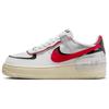 Air Force 1 Low Shadow White Silver Gym Red Women's Sneakers FN6335-100