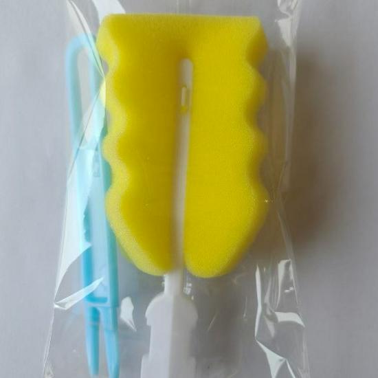 Съемная губка для чистки с длинной ручкой для термокружек и детских бутылочек