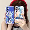 Чехол для мобильного телефона Konosuba Aqua для Samsung Galaxy S25 S24 S23 S22 S21Plus FE Ultra Прозрачный Цветной Защитный Смартфон Красивый