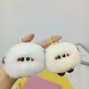 Stuffed Imitation Rabbit Fur Keychain Furry Plush Doll Keychain Funny Car Keyring  Jewelry Gift