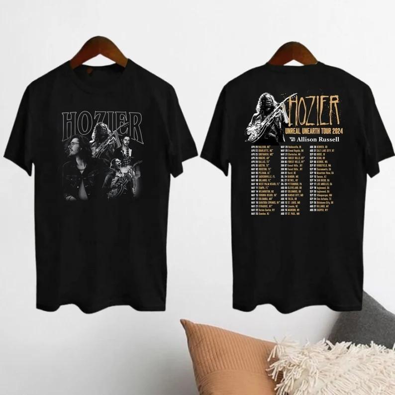 Hozier Tour 2024 Shirt Hozier Unreal Unearth Album Shirt Hozier 2024 Concert S