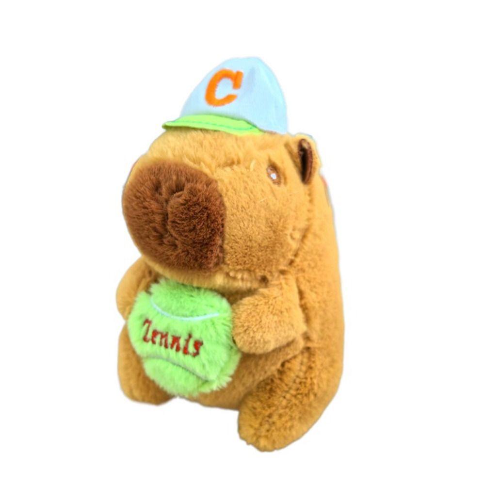 Мультяшная капибара, имитация капибары, кулон, многоцветная пушистая кукла-животное, украшение для сумки