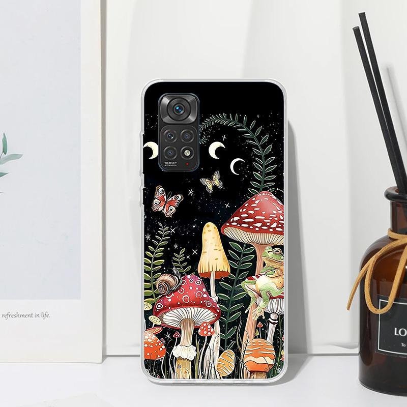Colorful Mushroom Phone Case For Xiaomi Redmi Note 15 13 14S 14 Pro Plus 12S 11S 10S 12 11E 10 11T Art Fundas Back Cover Redmi N