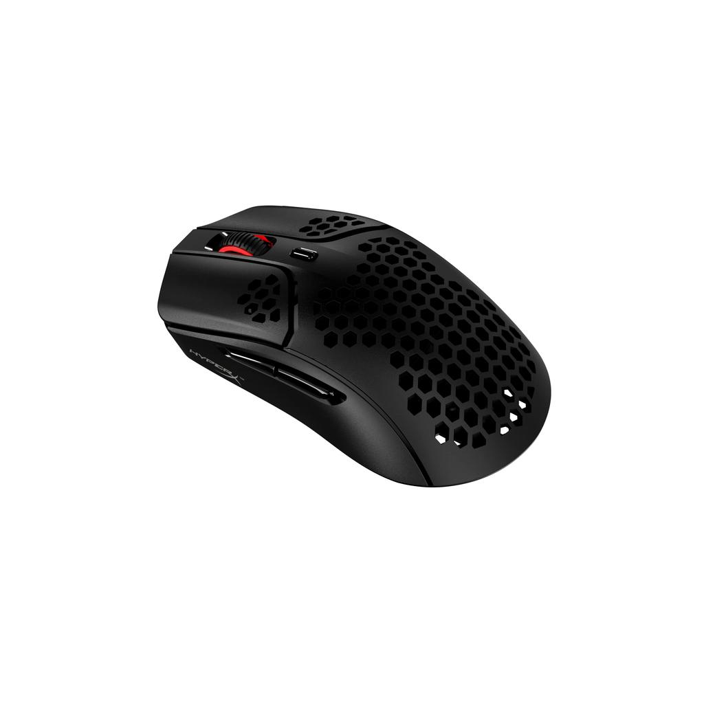 HYPERX HyperX Pulsefire Haste Wireless Gaming Mouse for Gamers Ultra Light Hex Shell Design 61 Grams Black 2 Years 4P5D7AA