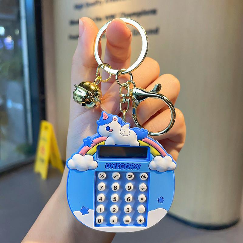 Милый силиконовый брелок с дизайном единорога в синем цвете, идеально подходящий для дней рождений и свадеб