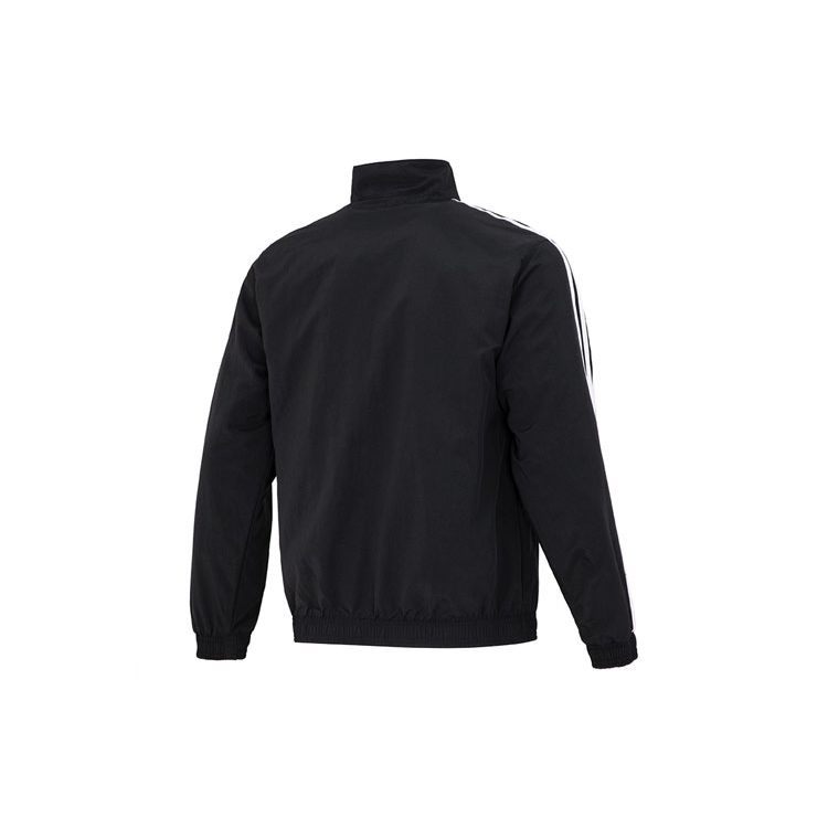 Adidas DFB WC Anthem Двусторонняя спортивная куртка с воротником-стойкой Мужская куртка черная HF4058