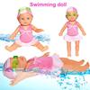 Кукла-пловец для бассейна, ванны, водонепроницаемая электрическая кукла для плавания, кукла-младенец с вращением