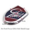 Car Sticker Emblems GHIA Side Shield Logo Marked Stickers For Ford Focus 2 3 4 Mondeo Fiesta Ecosport Kuga Edge Explorer