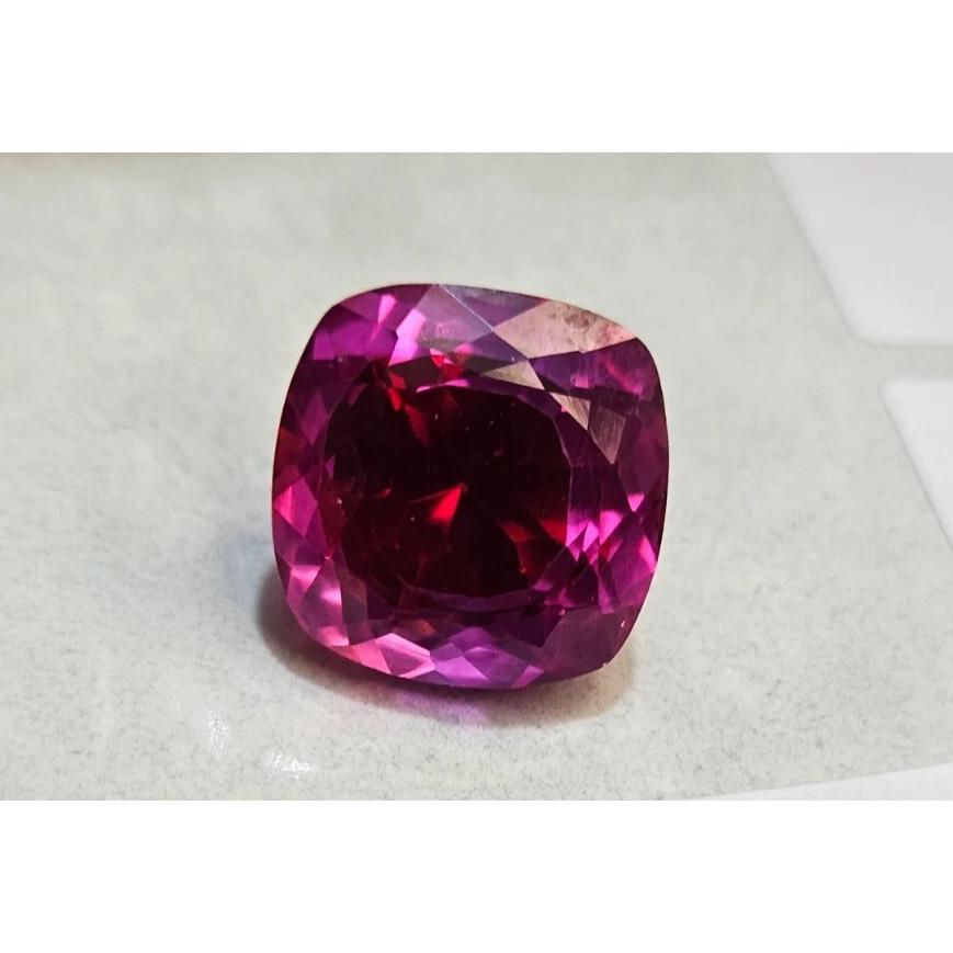 Certified Bi-Color Pitambari Sapphire Cushion Cut 12+ Ct Beautiful Gemstone