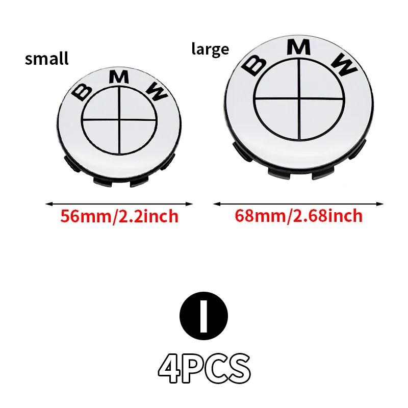 4Pcs/Set 56MM/68MM Car Styling Wheel Center Cap Hub Covers Badge Accessories For BMW M X1F48 X3E83 X1E84 E46 F20 G20 F91 F36 G22