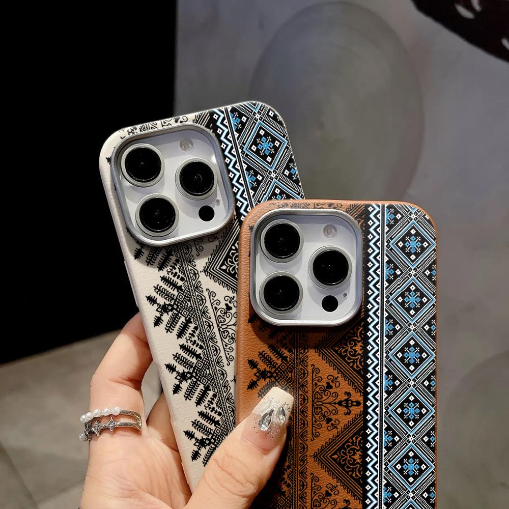 Роскошный Модный Ретро Чехол-Брелок Для Телефона iPhone 17 16 15 14 11 Pro Max 13 12 Plus Воздушная Защита Ударопрочный Силиконовый Мягкий Чехол