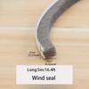 5M Self-Adhesive Aluminum Alloy Door And Window Sound Insulation Wind Protection Collision Prevention Dust Sealing Strip
