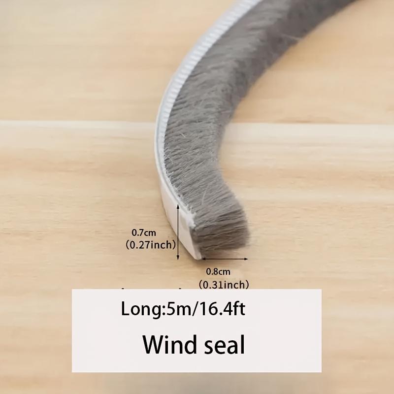 5M Self-Adhesive Aluminum Alloy Door And Window Sound Insulation Wind Protection Collision Prevention Dust Sealing Strip