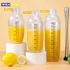 PC Resin Cocktail Shaker Martini Hand Shaker Cup with Scales 350ml/500ml/700ml/1000ml Milk Tea Wine Drink Shaker Mixer Bar Tool