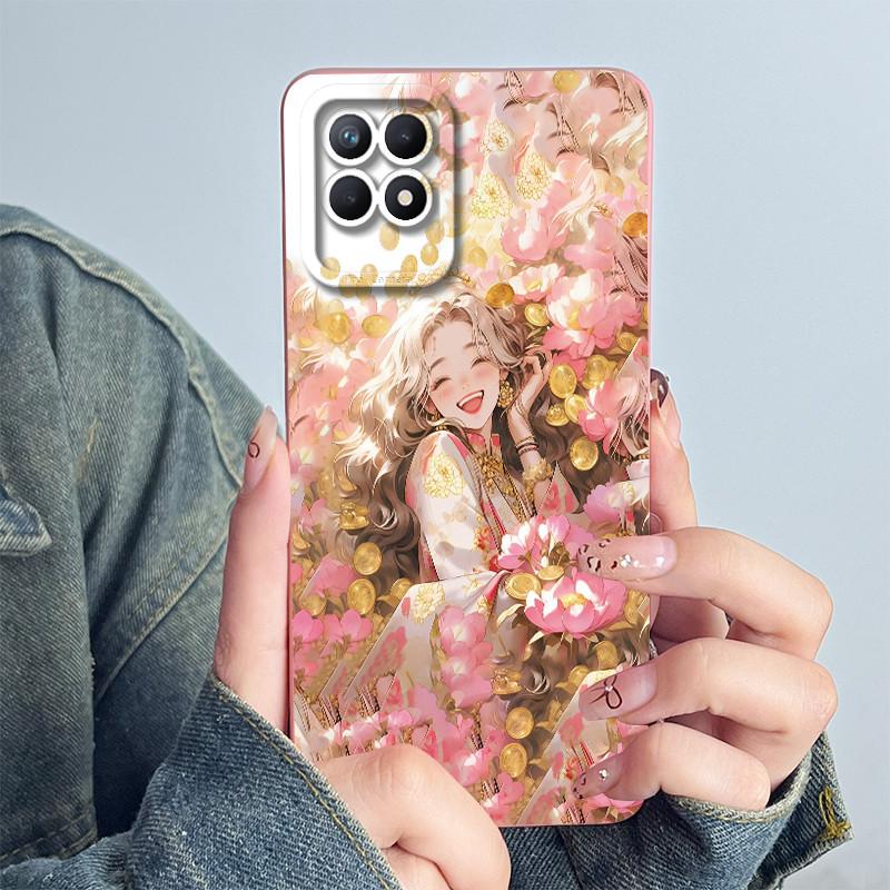 Чехол для телефона OPPO Realme 8i 4G RMX3151 RMX3286 Мягкий силиконовый Capa для realme Narzo 50 Милый панда Мультяшный Цветок Funda Чехол
