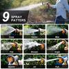 Garden Hose Nozzle Heavy Duty Metal Hose Nozzle with 9 Spray Patterns
