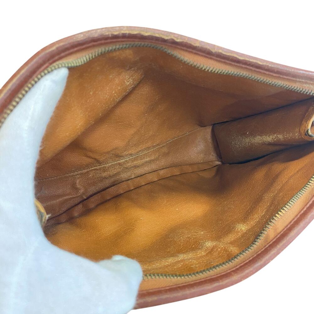 MCM Клатч кошелек кожаная деловая сумка бежевая кожа мужская Б/У