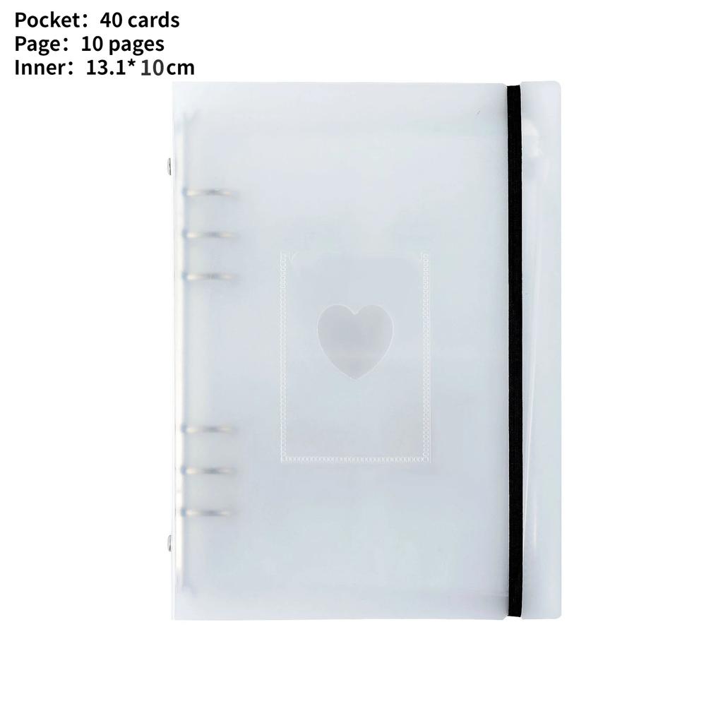 A5 Папка Kpop Фотоальбом Обложка Фотокарточки Коллекционная книга Корейский матовый Polaroid Альбом Polaroid с отрывными листами Альбом для вырезок