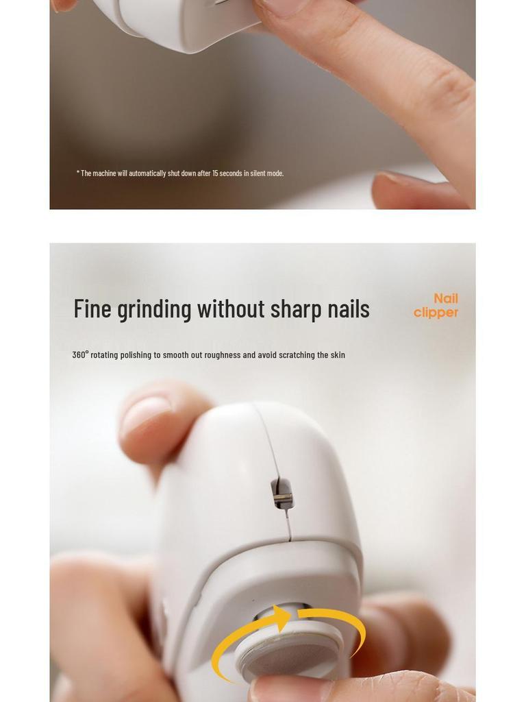 Electric Nail Clipper & Polisher for Kids and Adults - Anti-Pinch, Multi-Function