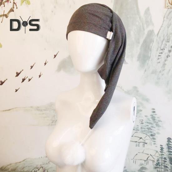 Ночная шапка-ушанка унисекс с помпоном, регулируемая, однотонная, эластичная, термошапка для холодной погоды, осенне-зимняя шапка