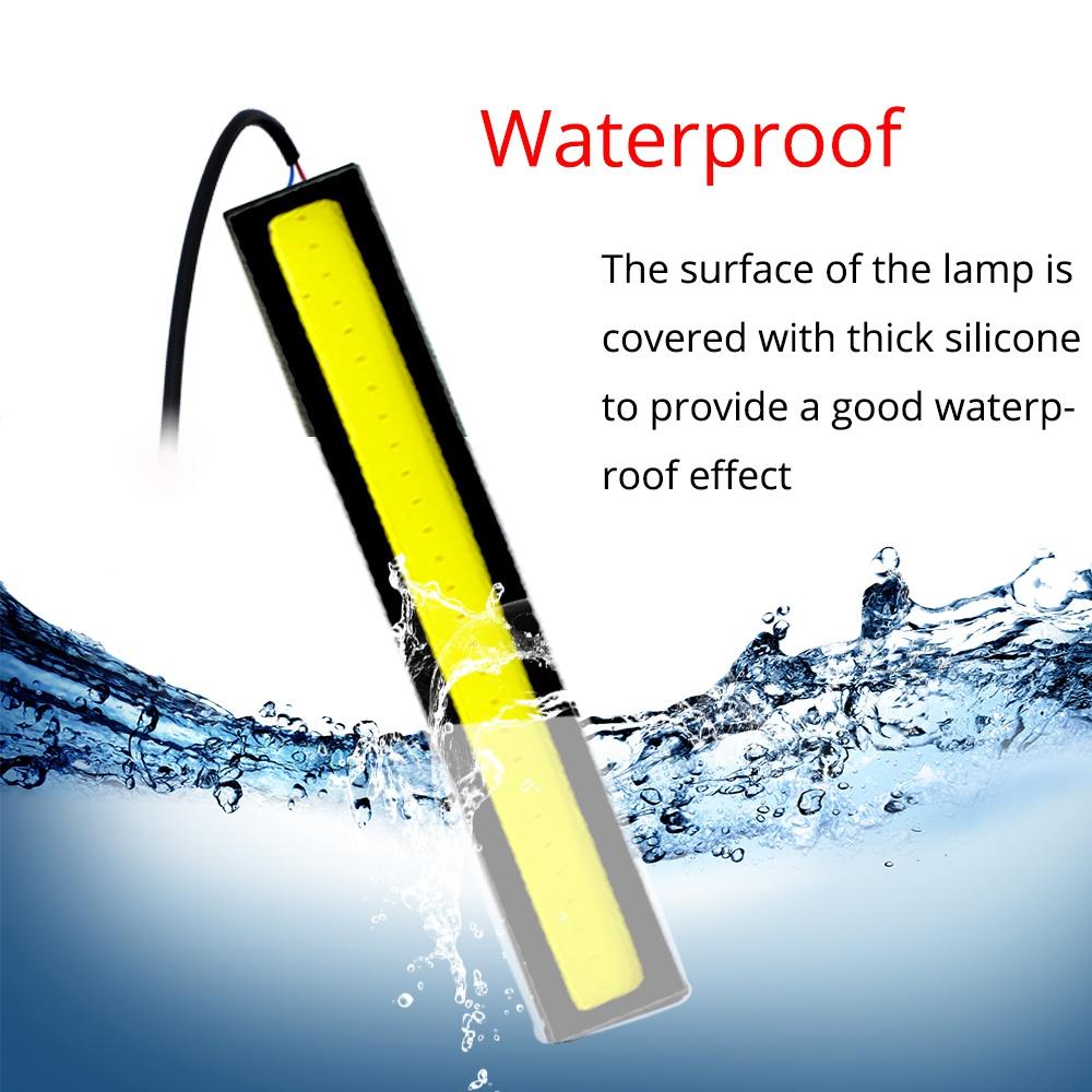 1 шт. Универсальная автомобильная светодиодная лента 12 В 17 см 14 см, 1 ряд, COB, дневные ходовые огни, внешние огни, авто, водонепроницаемая, для стайлинга автомобилей, светодиодная лампа DRL