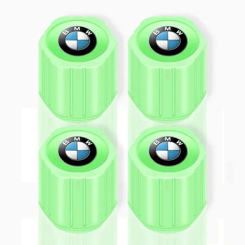 YKRC8 2025 For Bmw Mini 4Pcs Luminous Car Tire Valve Caps Badge Emblem Styling For MINI Cooper Fridge One S F56 R57 R58 R60 JCW Countr