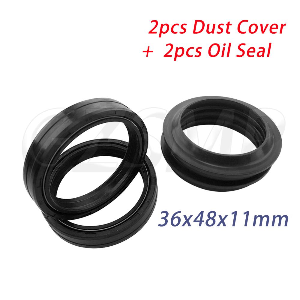 36x48x11 Front Fork Oil Seal Dust Seal Fit for Suzuki RM125 RM250 DR250 DR370 DR400 DR500 TS250 SP370 SP500 SP400