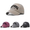 Cotton Baseball Hat With Letter Embroidery For All Seasons