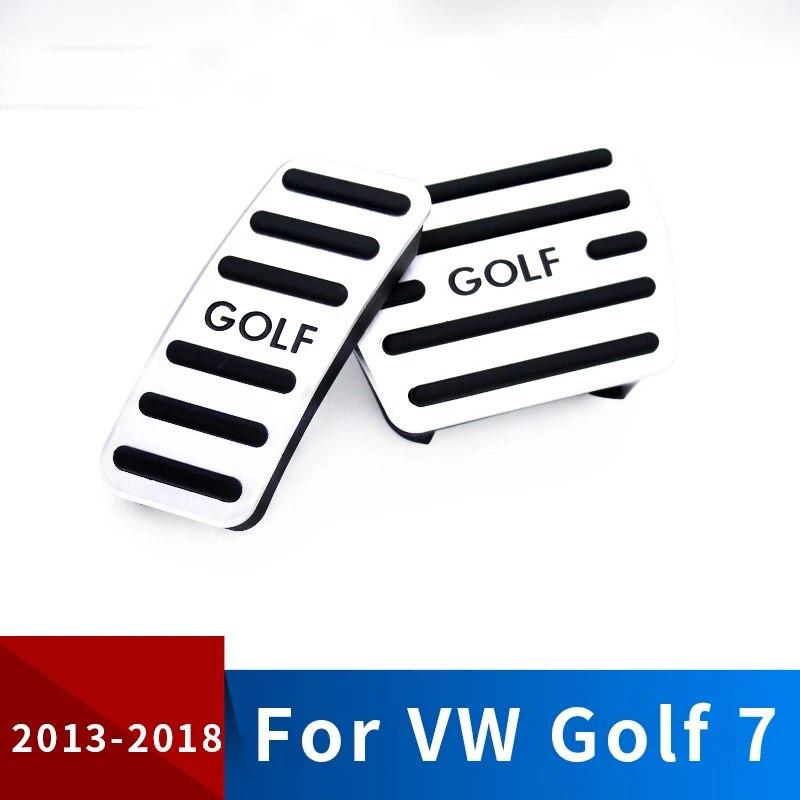 Ножная педаль автомобиля из алюминиевого сплава, педаль акселератора газа, педаль тормоза, крышка педали сцепления MT/AT для Volkswagen VW Golf 7 Mk7, аксессуары