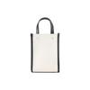 Jimmy Choo N/S Logo Print Detachable Long Shoulder Strap Canvas Tote Bag Women Tote Bag Black Beige MININSTOTECZMNATBLACKSILV