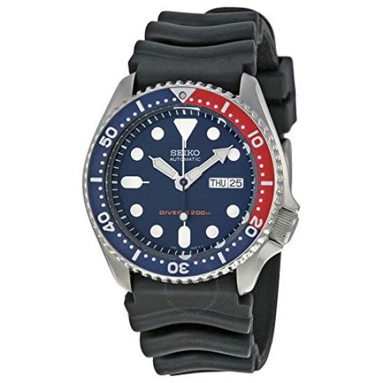 Seiko Divers Автоматические часы Автоматические Глубокий синий циферблат Черный каучуковый ремешок Мужские часы SKX009K1 najaba (Сейко) Мужской (пункт)