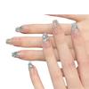 Pure Handmade Phototherapy Nail Art Brandy Wear Nail Finished Cat Eye Nail Art Patch To Show Whiteness