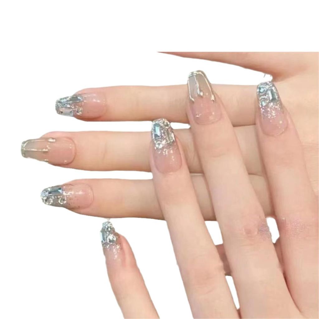 Pure Handmade Phototherapy Nail Art Brandy Wear Nail Finished Cat Eye Nail Art Patch To Show Whiteness