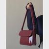 "Women's Red Patent Leather Retro Shoulder Bag - Autumn/Winter Handheld Underarm Messenger"