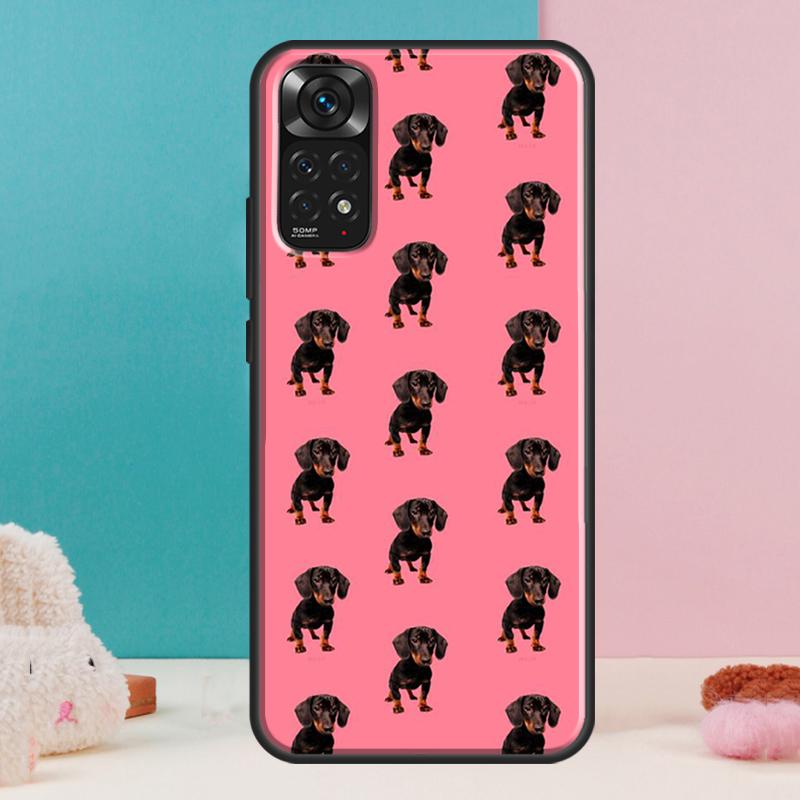 Чехол 'Любовь таксы' для Xiaomi Redmi Note 13 Pro 14 12 11 9 10 9S 10S 11S 12S Redmi 14C 13C 10C 12C