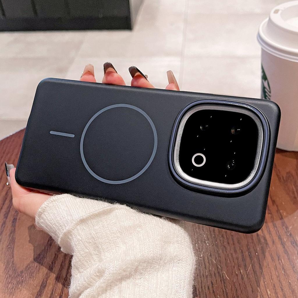 Подходит для iQOO 15Ultra мягкое ощущение кожи магнитный чехол для мобильного телефона Z11Turbo матовый жесткий ПК-чехол x300 легкий и тонкий