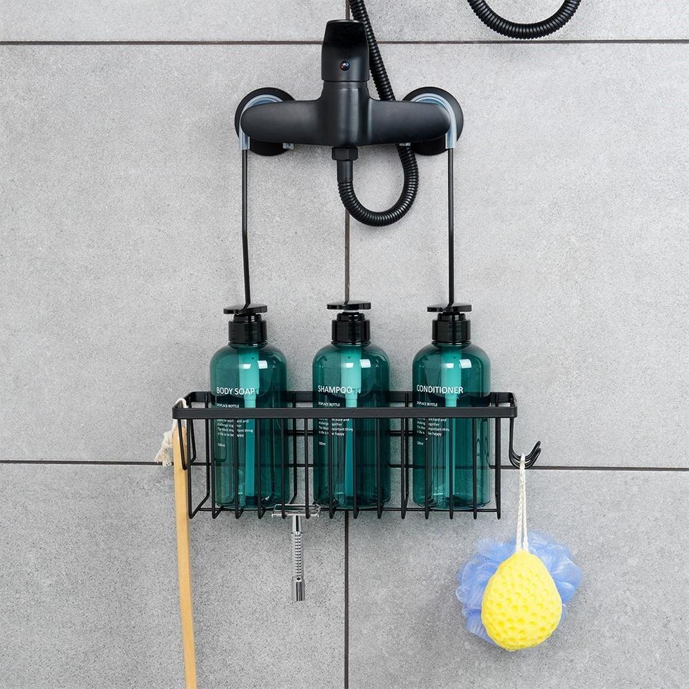 Bathroom Shower Shelf, Wall-Hung, No-Drilling