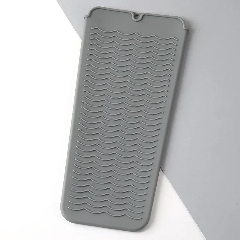 BEPAN Silicone Hair Curling Wand Cover Hair Straightener Storage Bag Hairdressing Curling Iron Insulation Mat Heat Resistant Pouch
