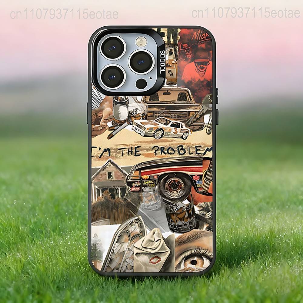 Чехол для телефона M-Morgan singer W-Wallen MW для iPhone 17,16,15,14,13,12,11,Pro,XS,Max,Plus,Mini,SE4,E Черный Матовый Ударопрочный Чехол