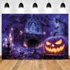 Bonvvie Vinyl Photography Backdrop, Halloween Themed
