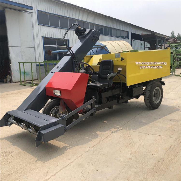 Three-Wheeled Automated Manure Removal and Collection Vehicle